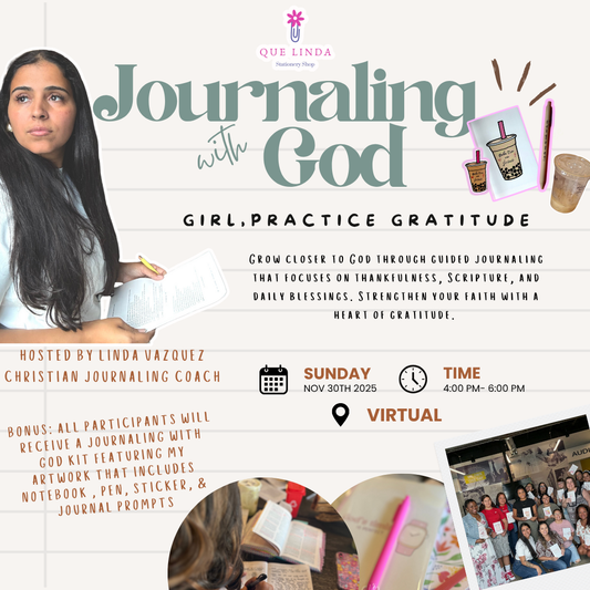 Journaling With God: Girl, Practice Gratitude  - A Journaling Workshop ( Virtual) Fl On Sunday Nov 30th