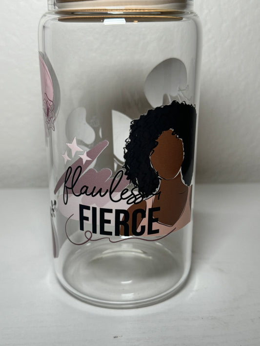 Flawless and fierce Libbey Glass Cup for black girls