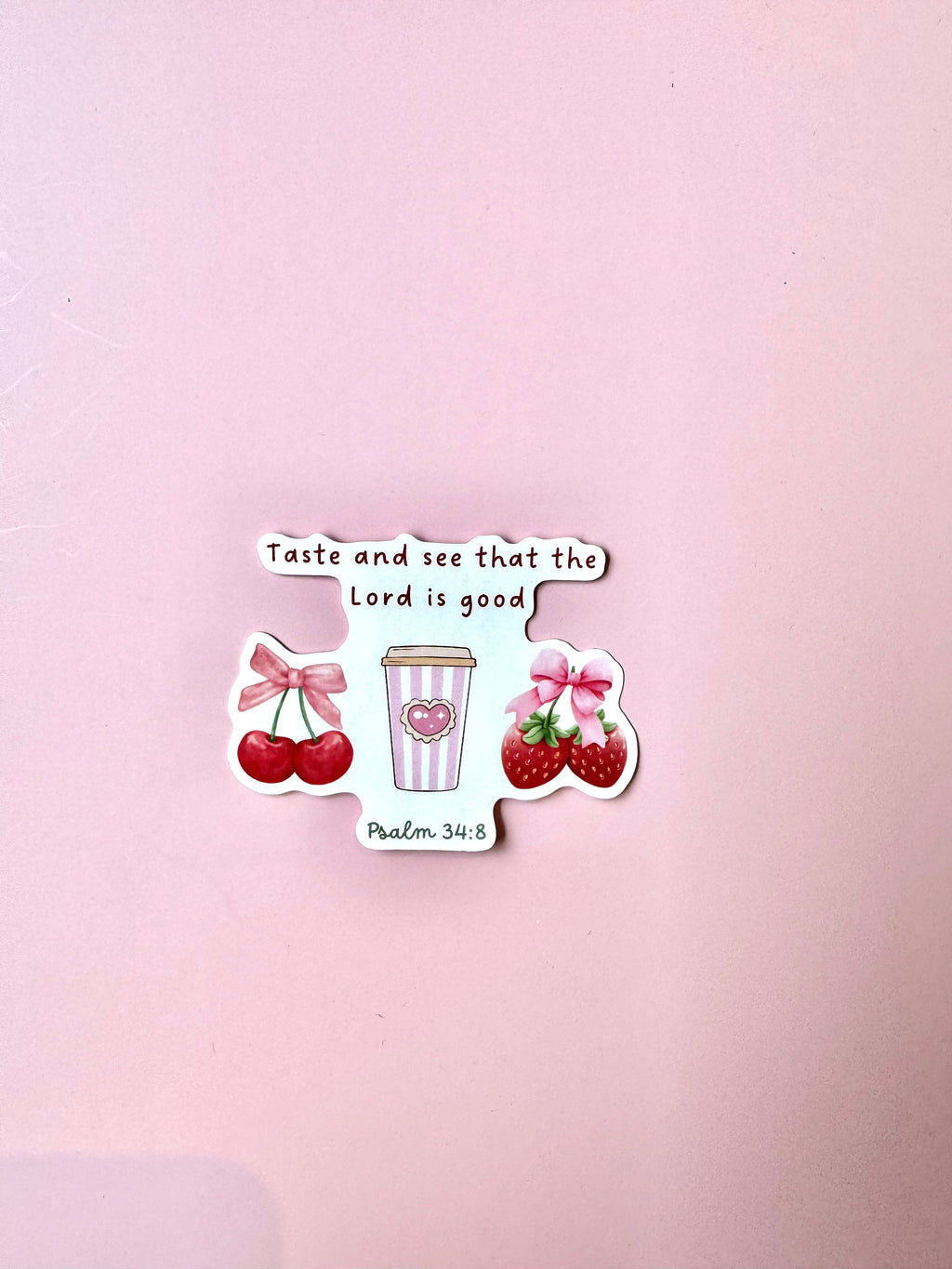 Taste and See That the Lord Is Good – Psalm 34:8 Christian Notebook & Sticker Set | Christian Stationery