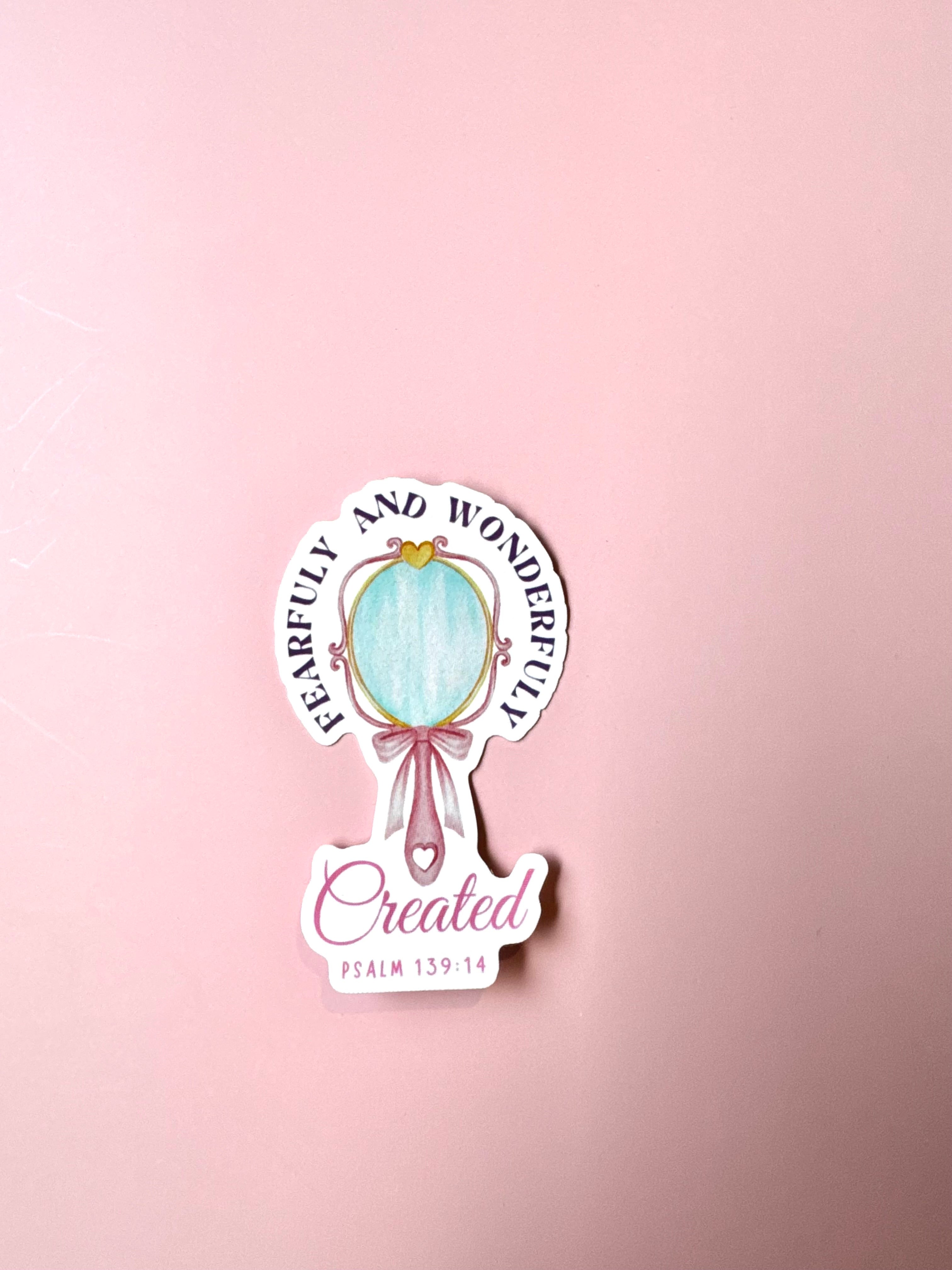 Fearfully and Wonderfully Made – Psalm 139:14 Christian Notebook & Sticker Set | Christian Stationery