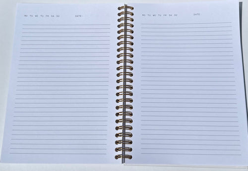 Camina por Fe no por Vista Spiral Notebook