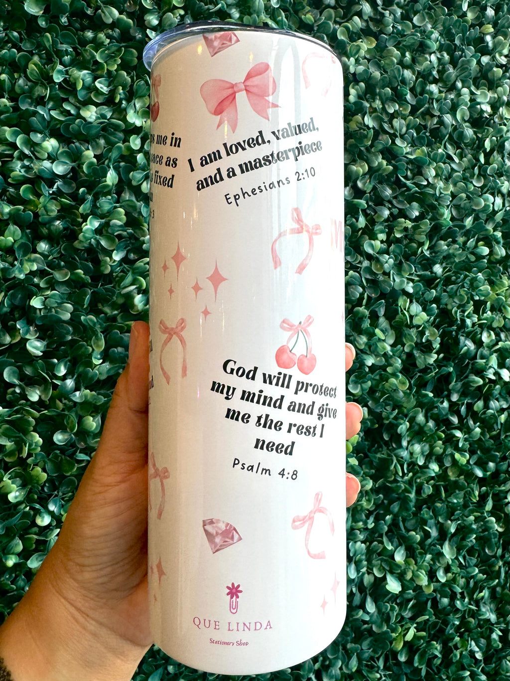 My Mental Health Matters with Bible verses Tumbler