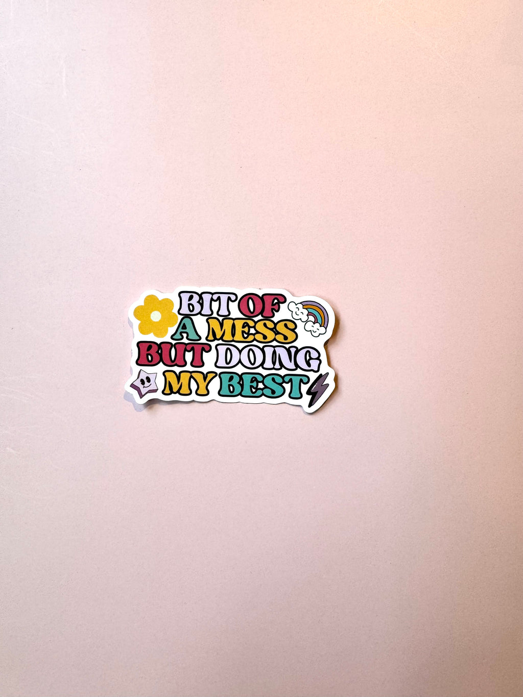 Bit of a mess, but doing my best
 – Christian Notebook, Sticker & Mug Set | Faith-Based Stationery & Gift