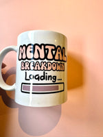 Mental Breakdown Loading
– Funny Notebook, Sticker & Mug Set | Faith-Based Stationery & Gift