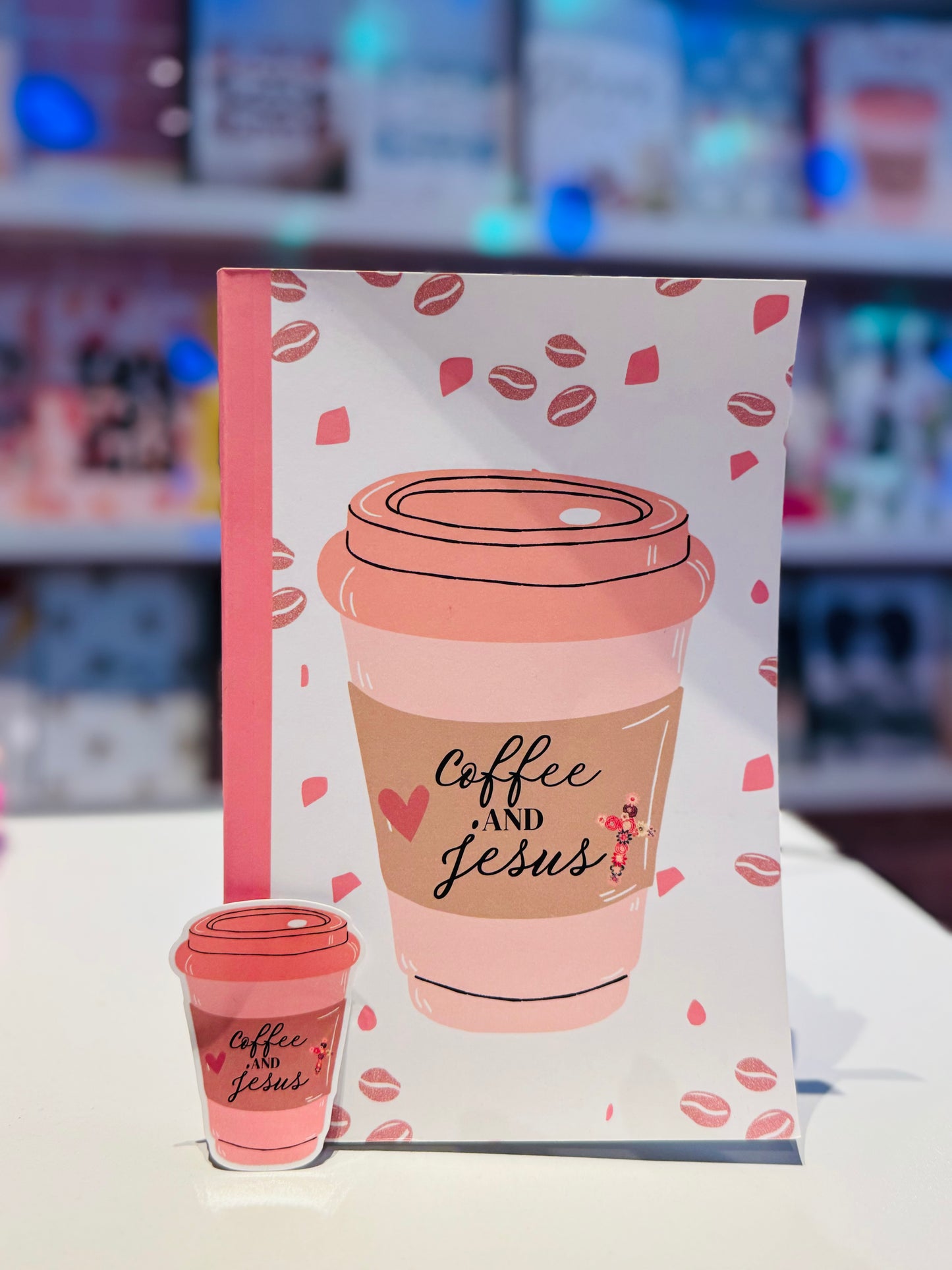 Coffee and Jesus Journal and Sticker Set