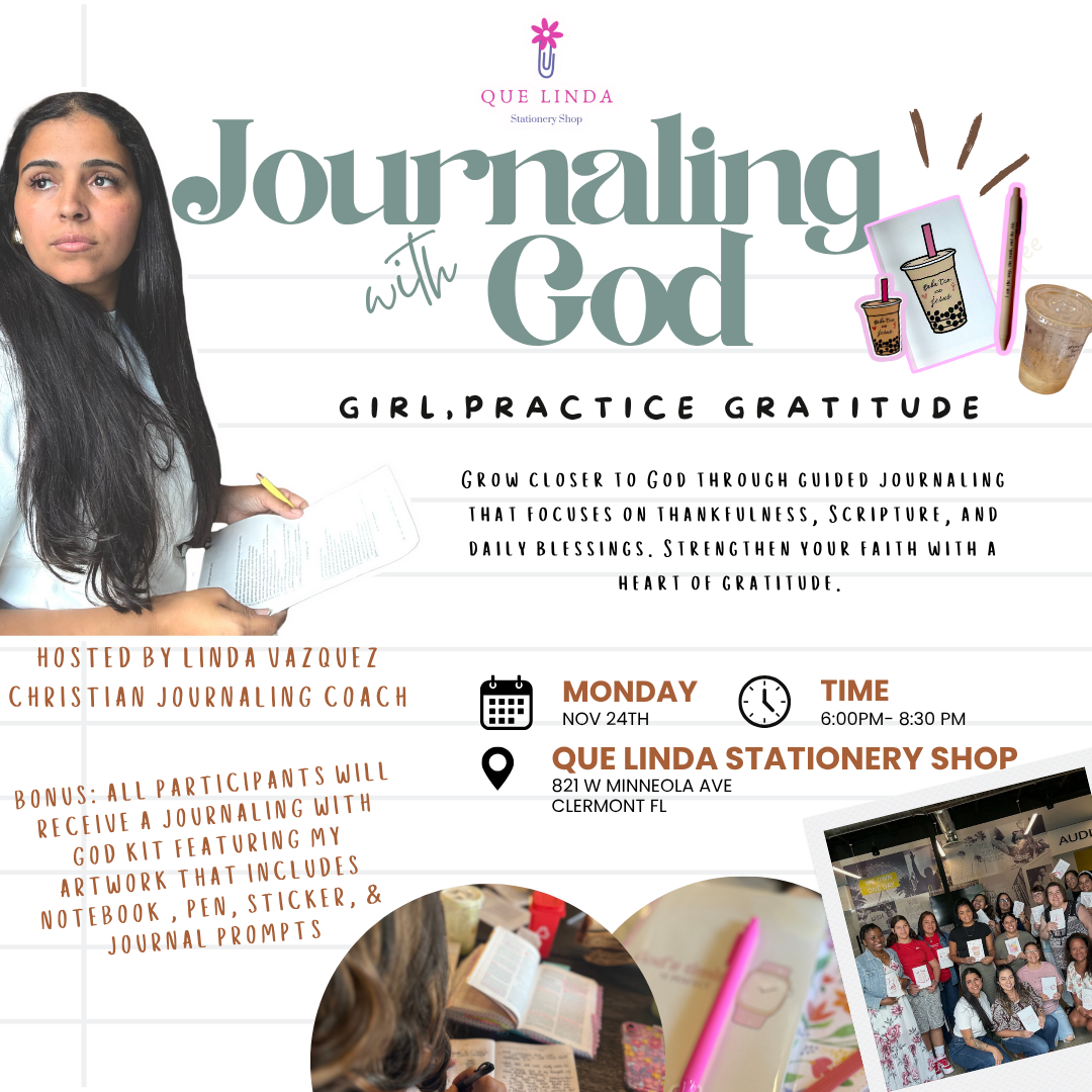 Journaling With God: Girl, Practice Gratitude In Clermont Fl - Monday Nov 24th