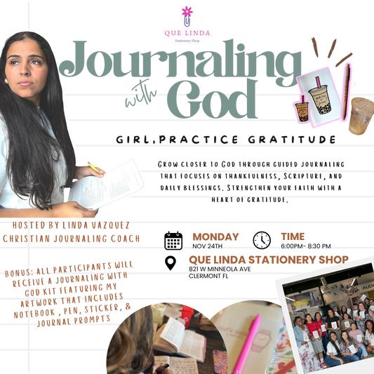 Journaling With God: Girl, Practice Gratitude In Clermont Fl - Monday Nov 24th