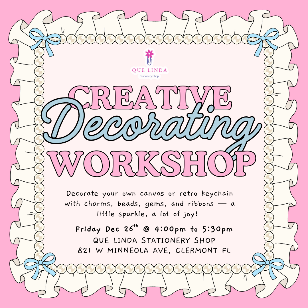 The Creative Decorating Workshop – Canvas or Retro Keychain (Dec 26 | 4–5:30 PM