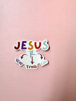 Jesus Is the Way, the Truth, and the Life – John 14:6 Notebook & Sticker Set | Christian Stationery