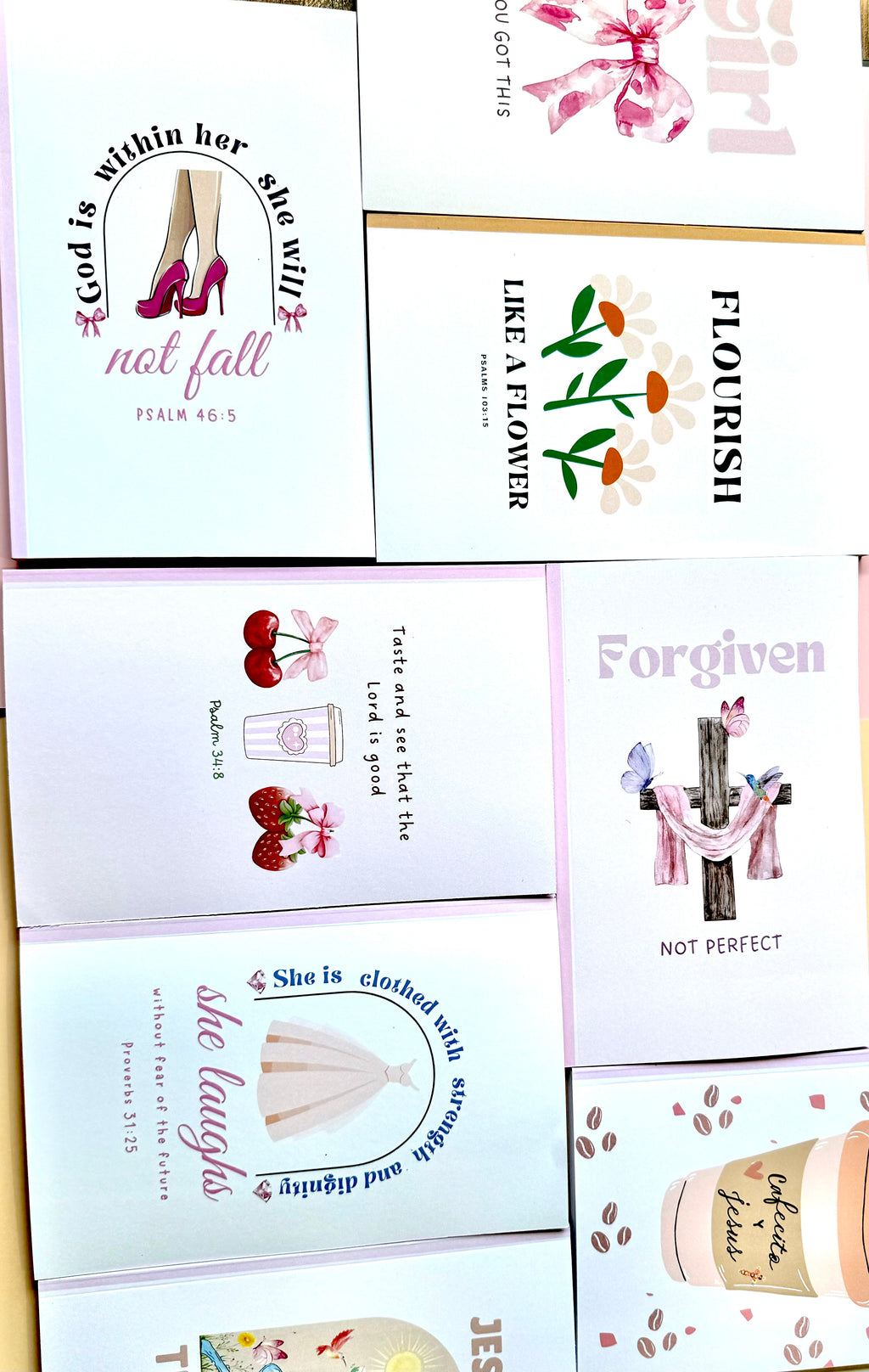 Walk by Faith, Not by Sight – Christian Notebook & Sticker Set | Christian Stationery (2 Corinthians 5:7)