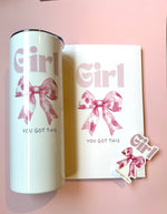 Girl, You Got This – Christian Affirmation Notebook & Sticker Set | Christian Stationery
