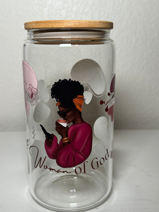 Woman of God  Libbey Glass Cup for black girls