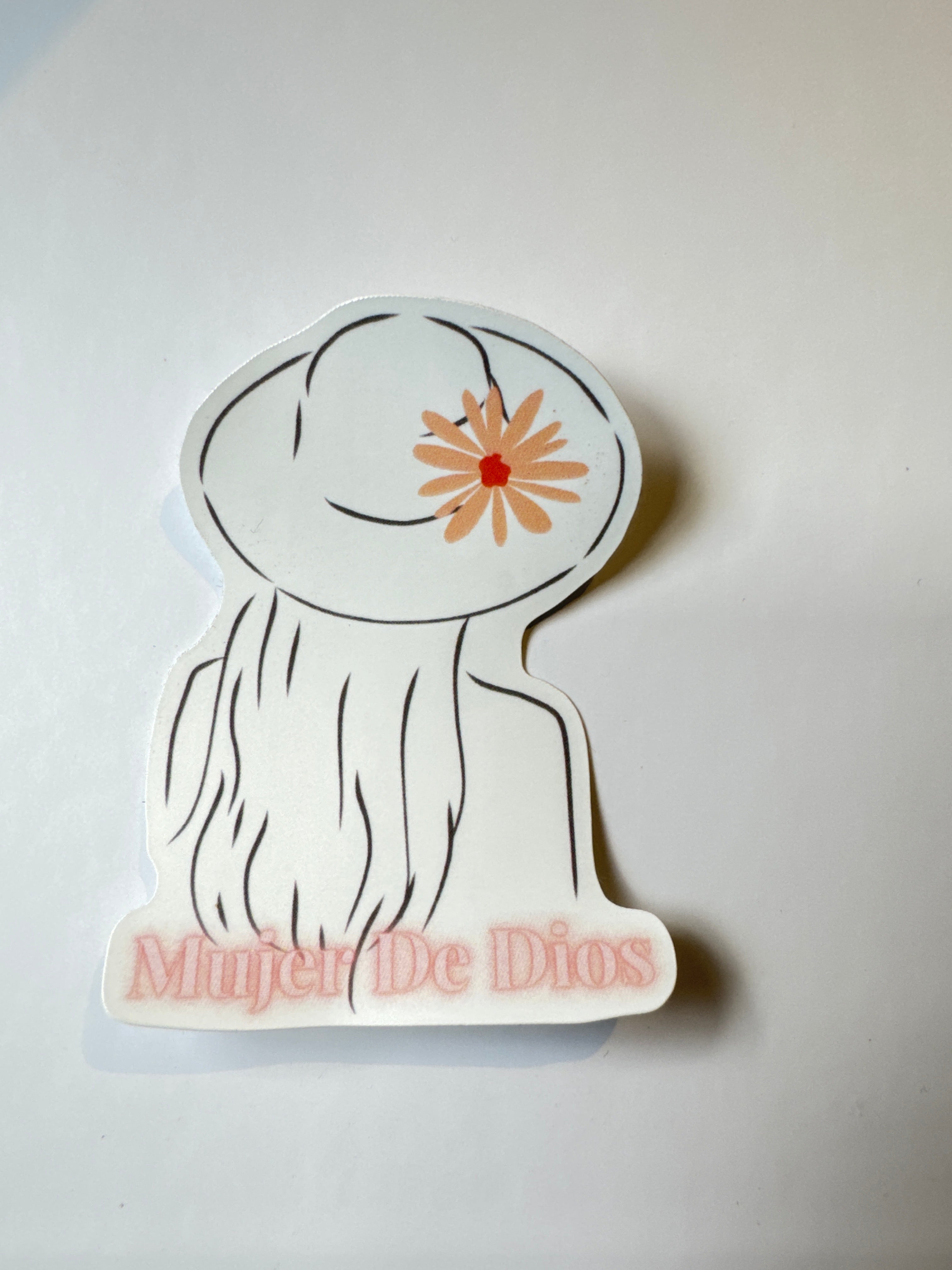 Mujer De Dios Christian Sticker