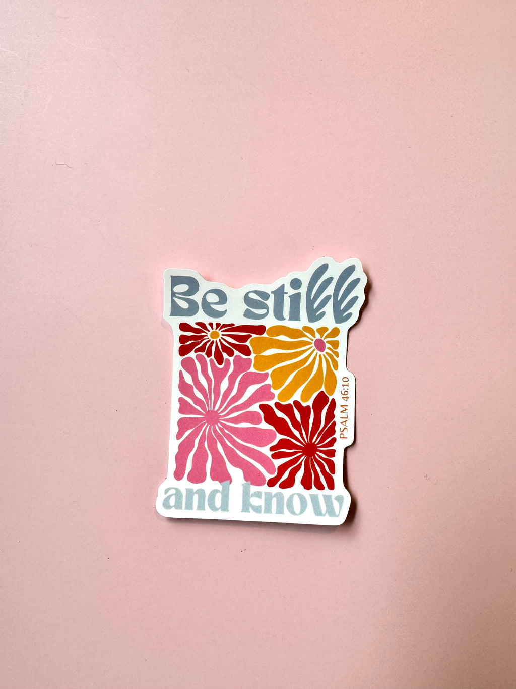 Be Still and Know – Psalm 46:10  Christian Notebook & Sticker Set | Faith-Based Stationery for Quiet Moments