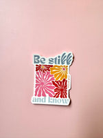 Be Still and Know – Psalm 46:10  Christian Notebook & Sticker Set | Faith-Based Stationery for Quiet Moments