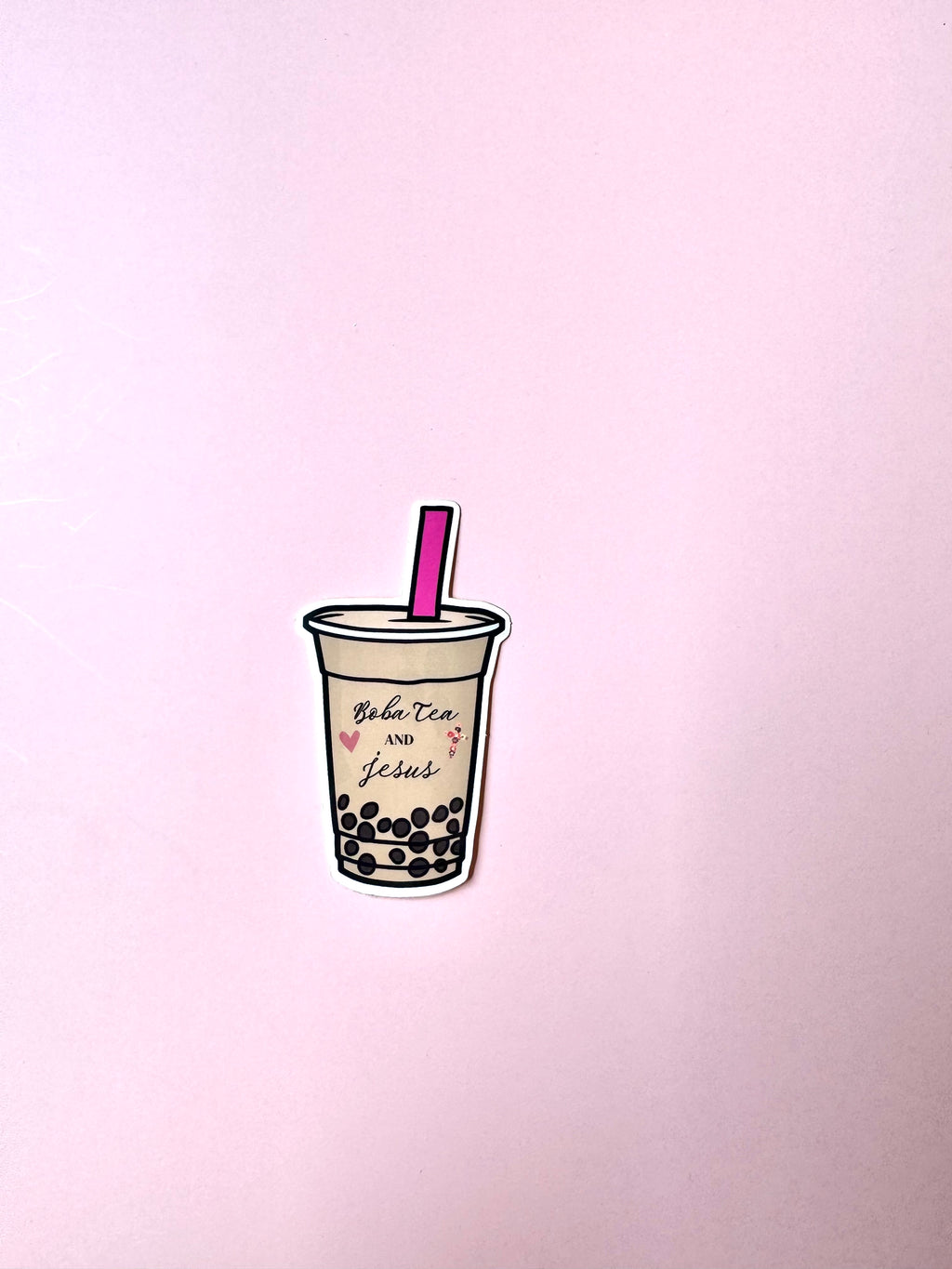 Boba Tea And Jesus - Christian Notebook & Sticker Set | Christian Stationery