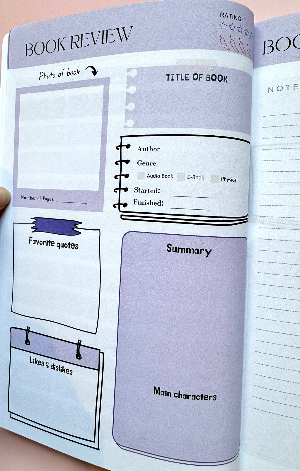 Just a Girl Who Loves Books – Reading Tracker & Review Notebook