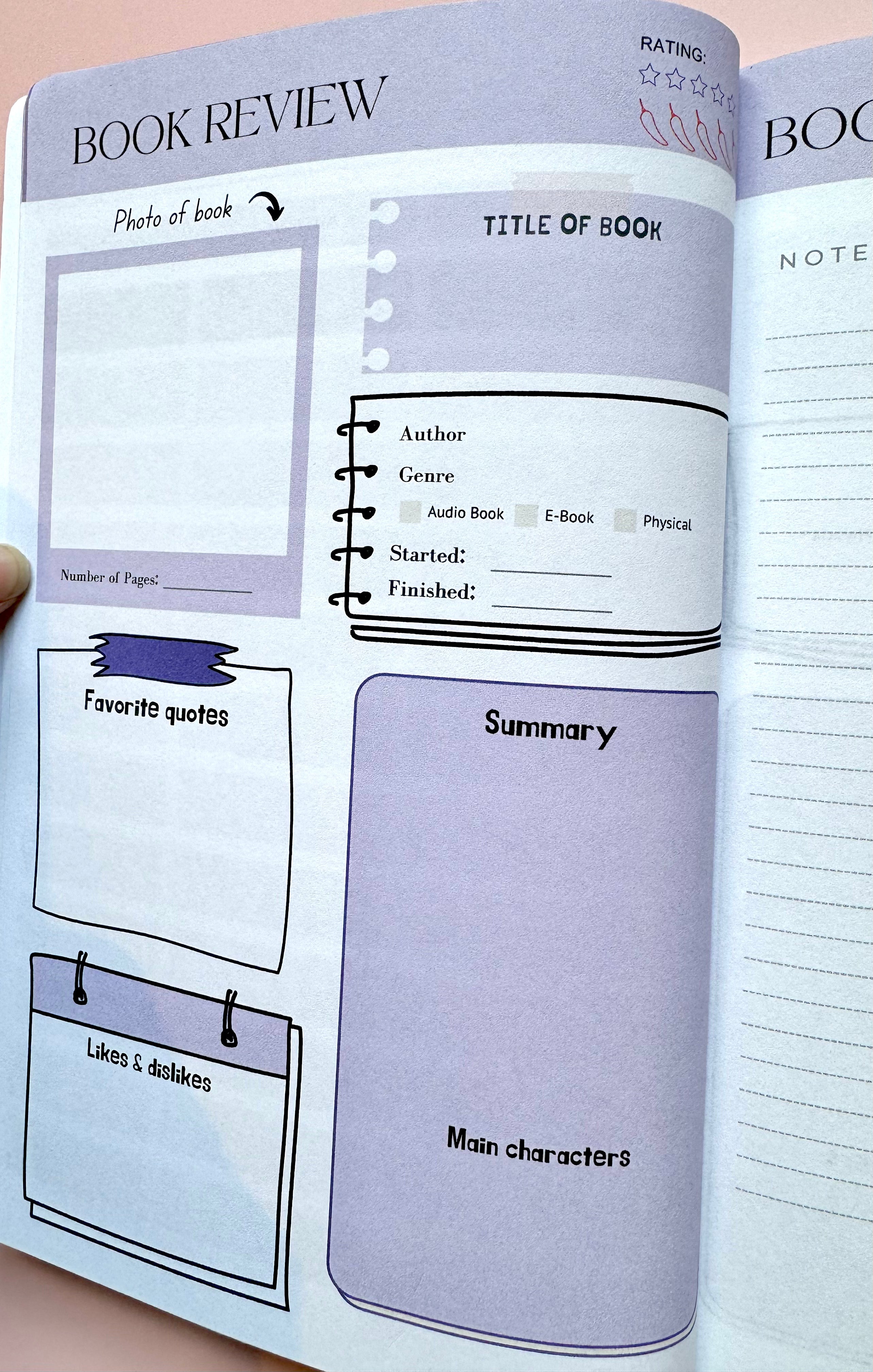 Just a Girl Who Loves Books – Reading Tracker & Review Notebook