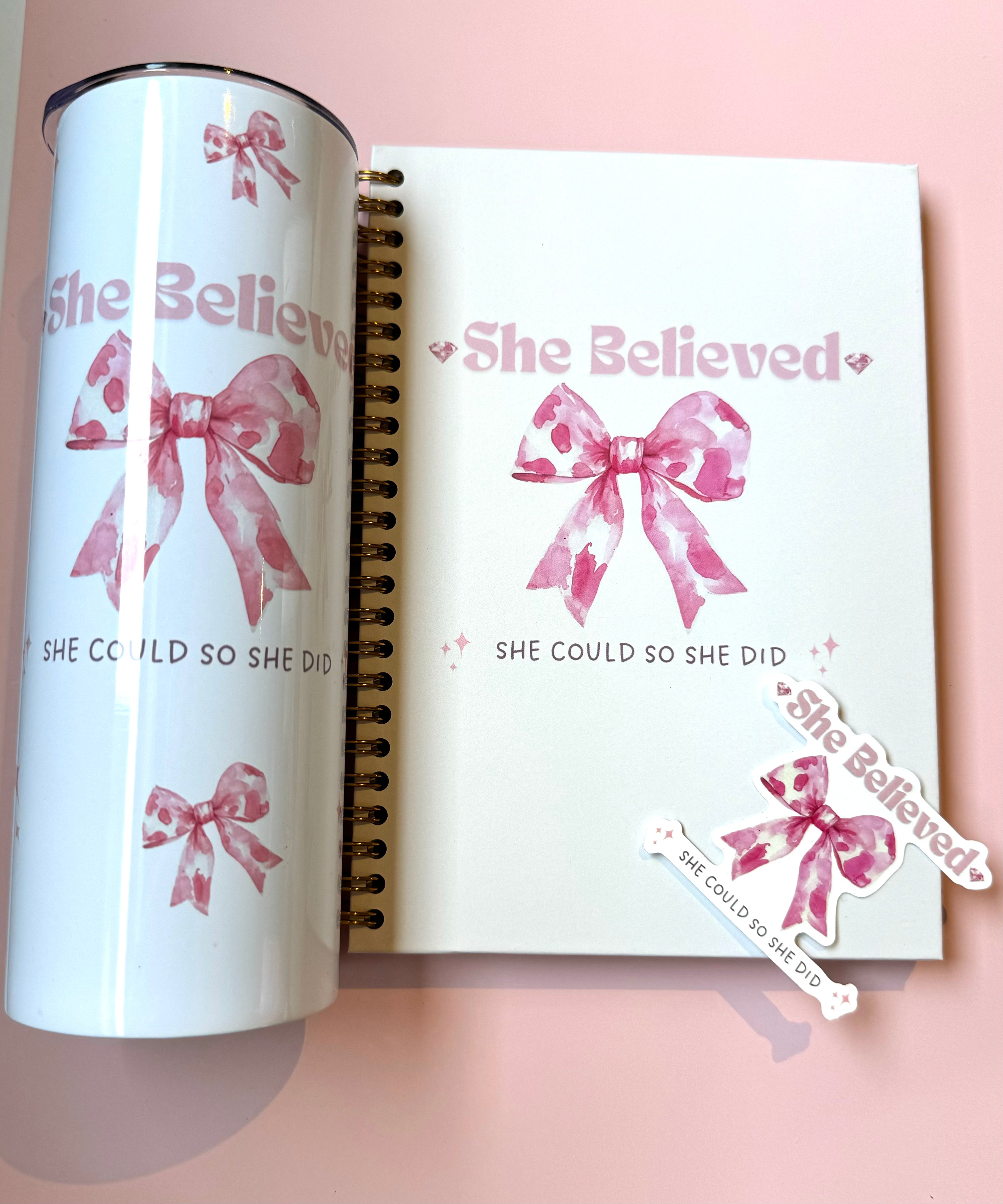 She Believed She Could So She Did Spiral Notebook