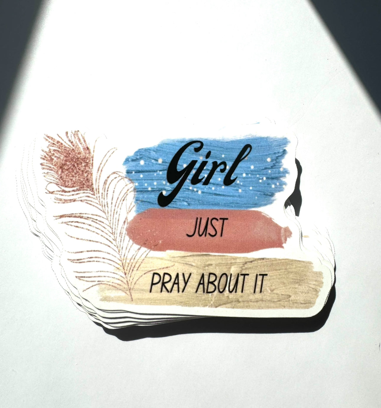 Girl Just Pray About it Sticker | Christian Sticker