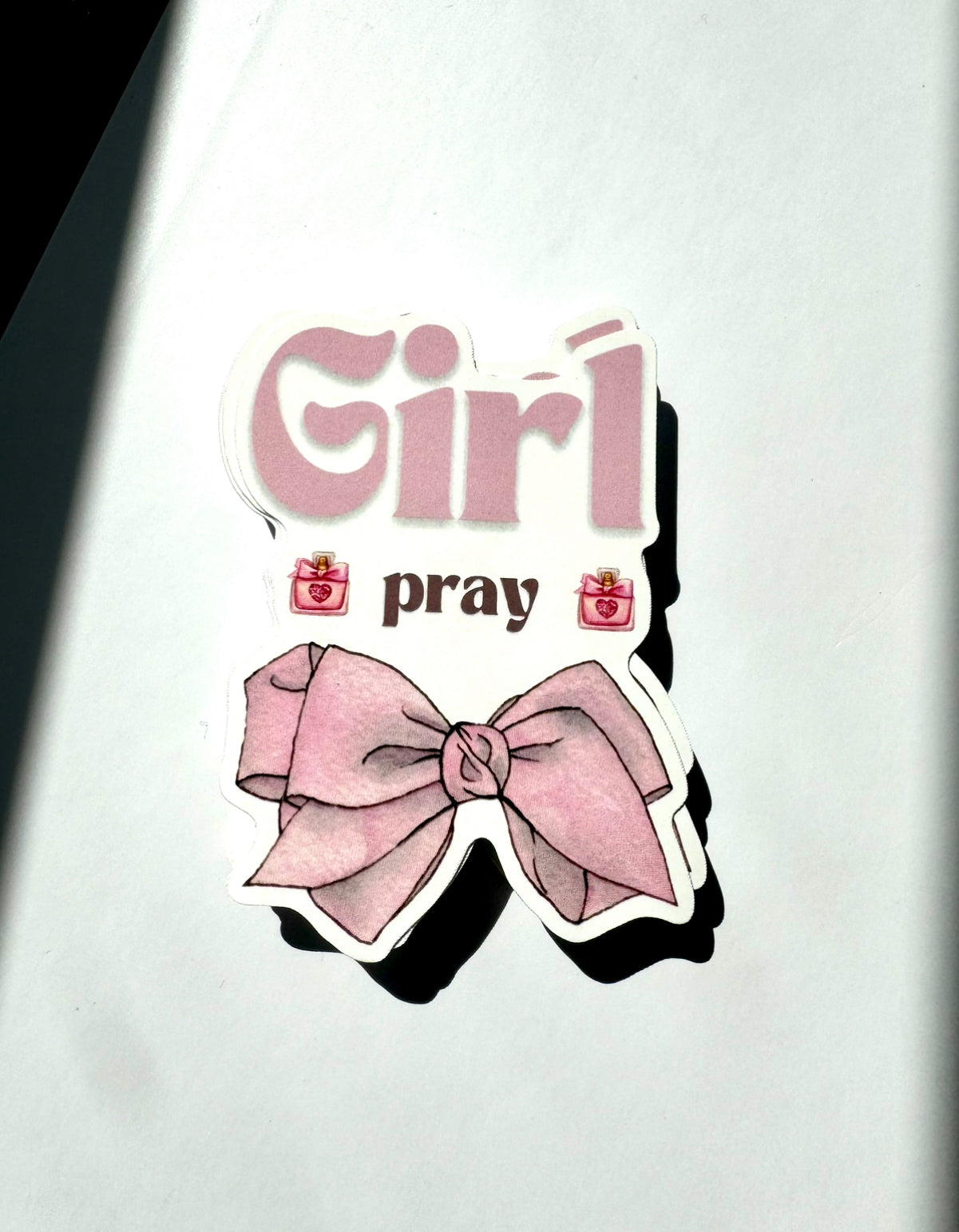 Girl Pray Christian Sticker