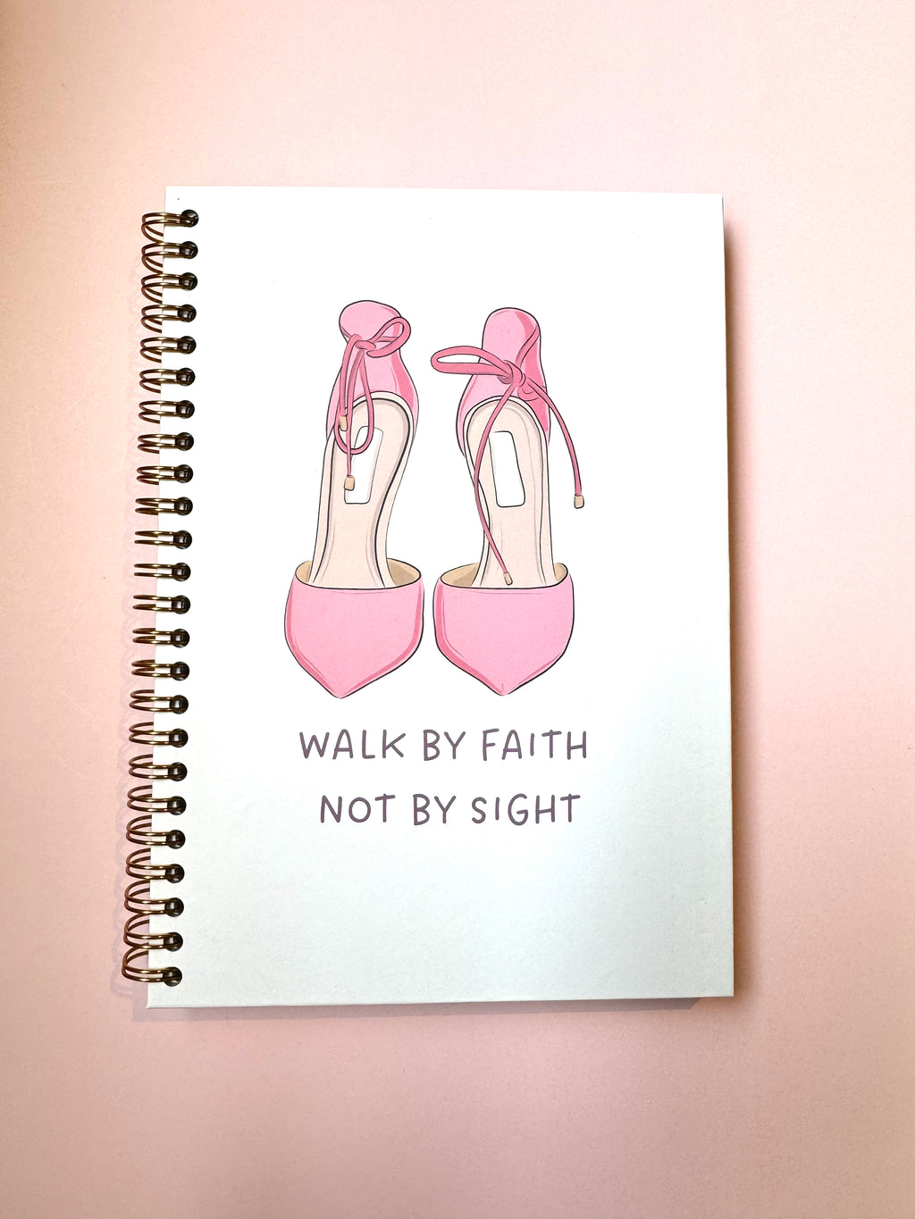 Walk by Faith Not by Sight Spiral Christian Notebook