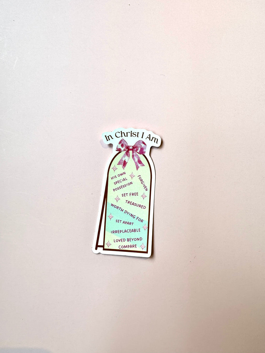 In Christ I Am – Christian Notebook & Sticker Set  | Christian Stationery