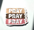 Pray On it Pray Over it Pray Through it Christian Sticker