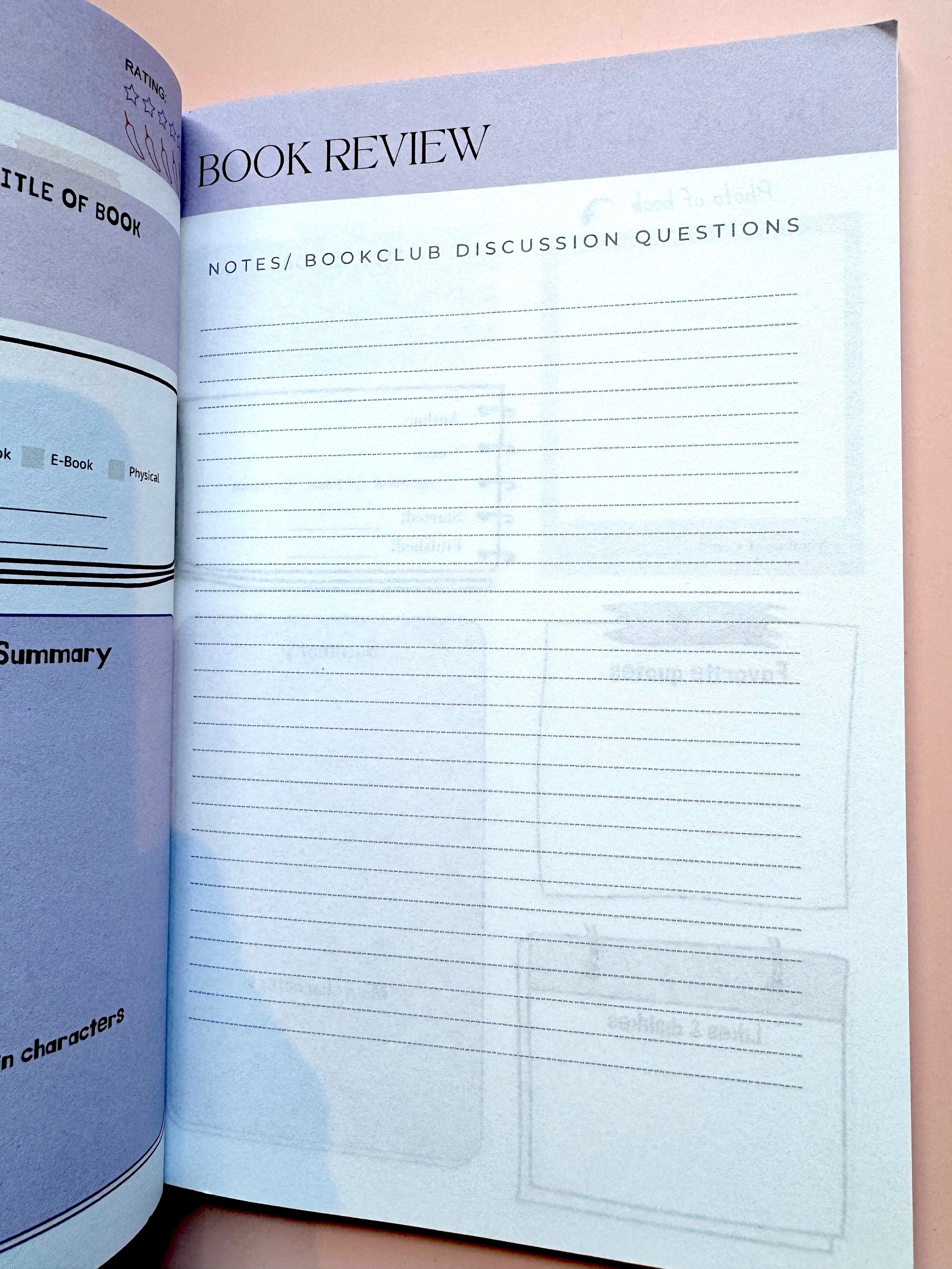 Just a Girl Who Loves Books – Reading Tracker & Review Notebook