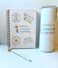 Make yourself a priority Affirmations Spiral Notebook
