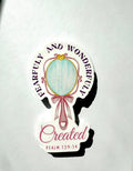 Fearfully and Wonderfully Created ( Psalm 139:14)  Christian Sticker