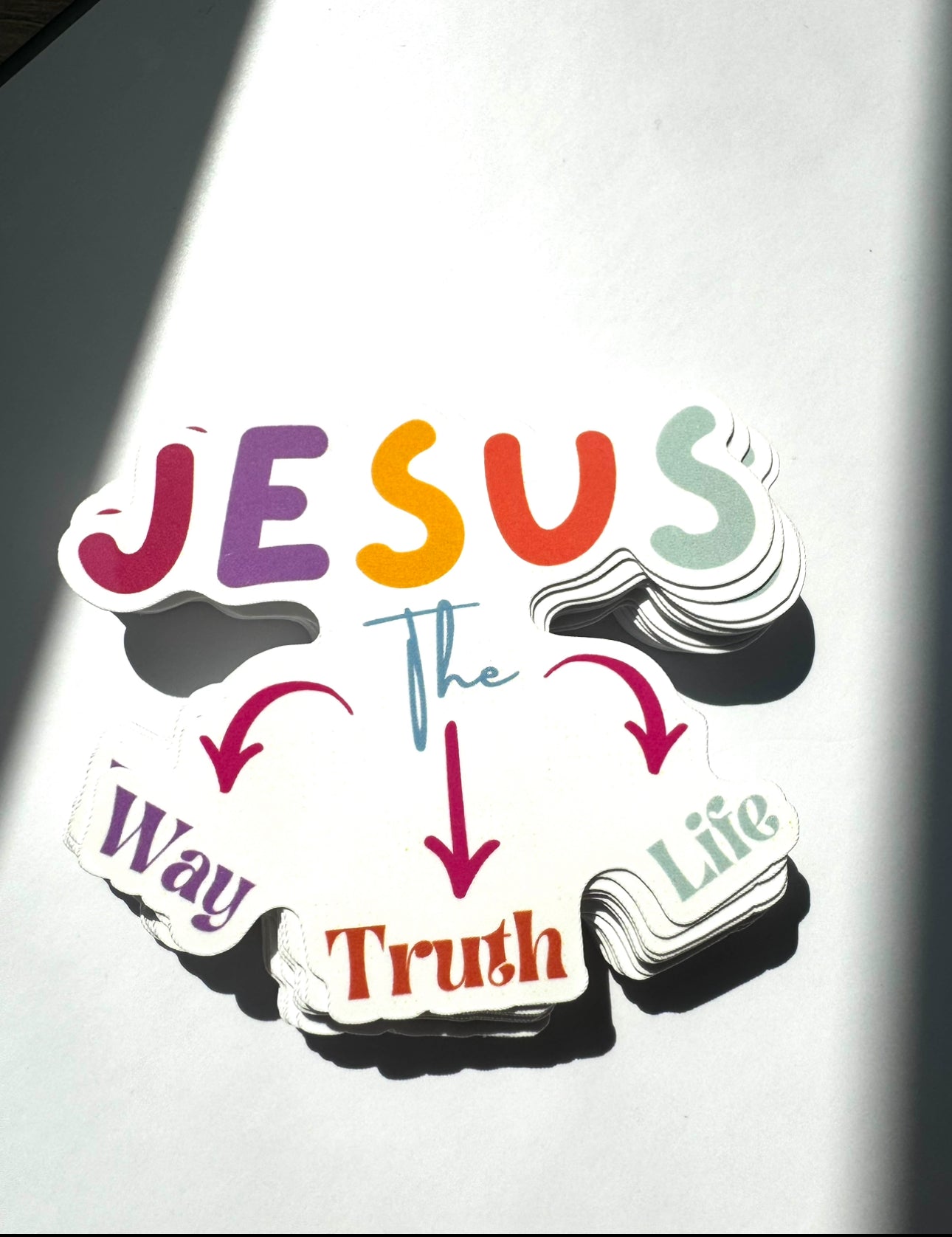 Jesus The Way Truth Life Christian Sticker
