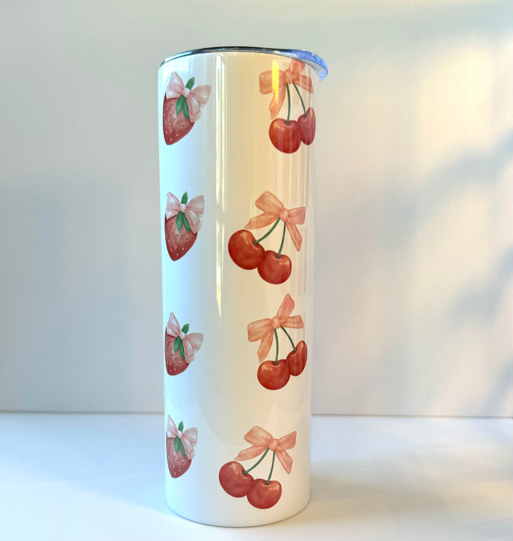 Strawberries and Cherries Tumbler