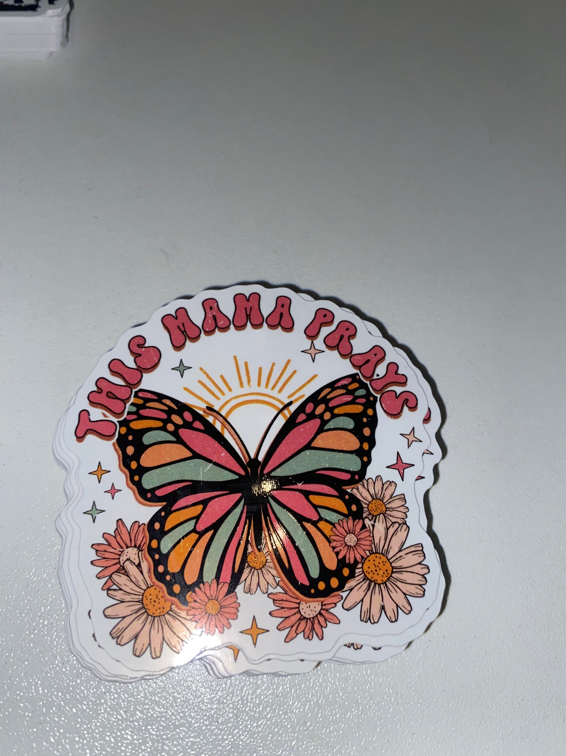 This Mama Prays Vinyl Sticker