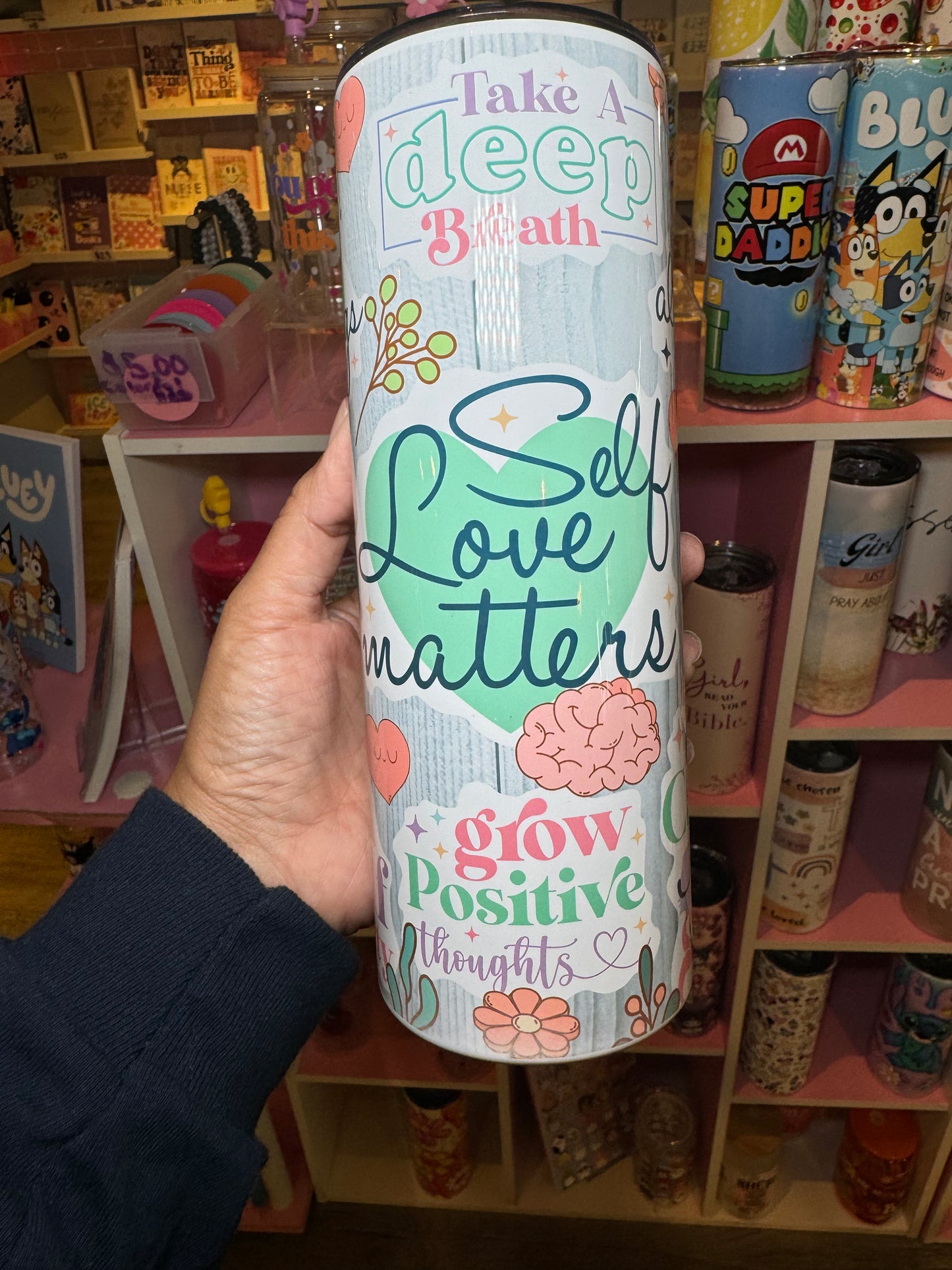 Self Love Matters Inspirational Affirmations Tumbler 