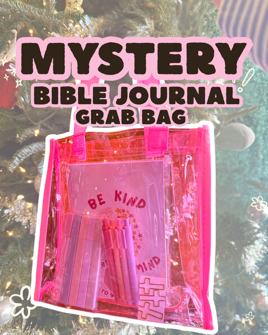 Que Linda Mystery Bible Journaling Grab Bag-Notebook + Highlighters + Washi + More!