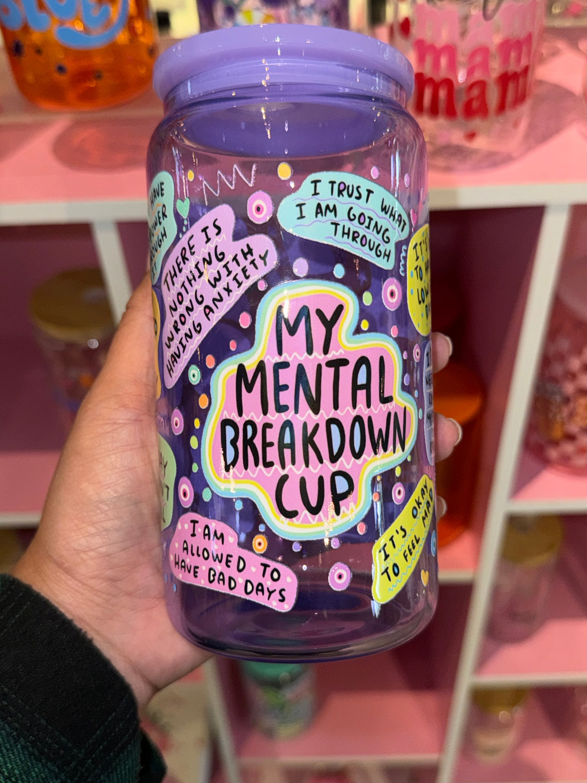 My Mental Breakdown Cup Libbey Glass Cups