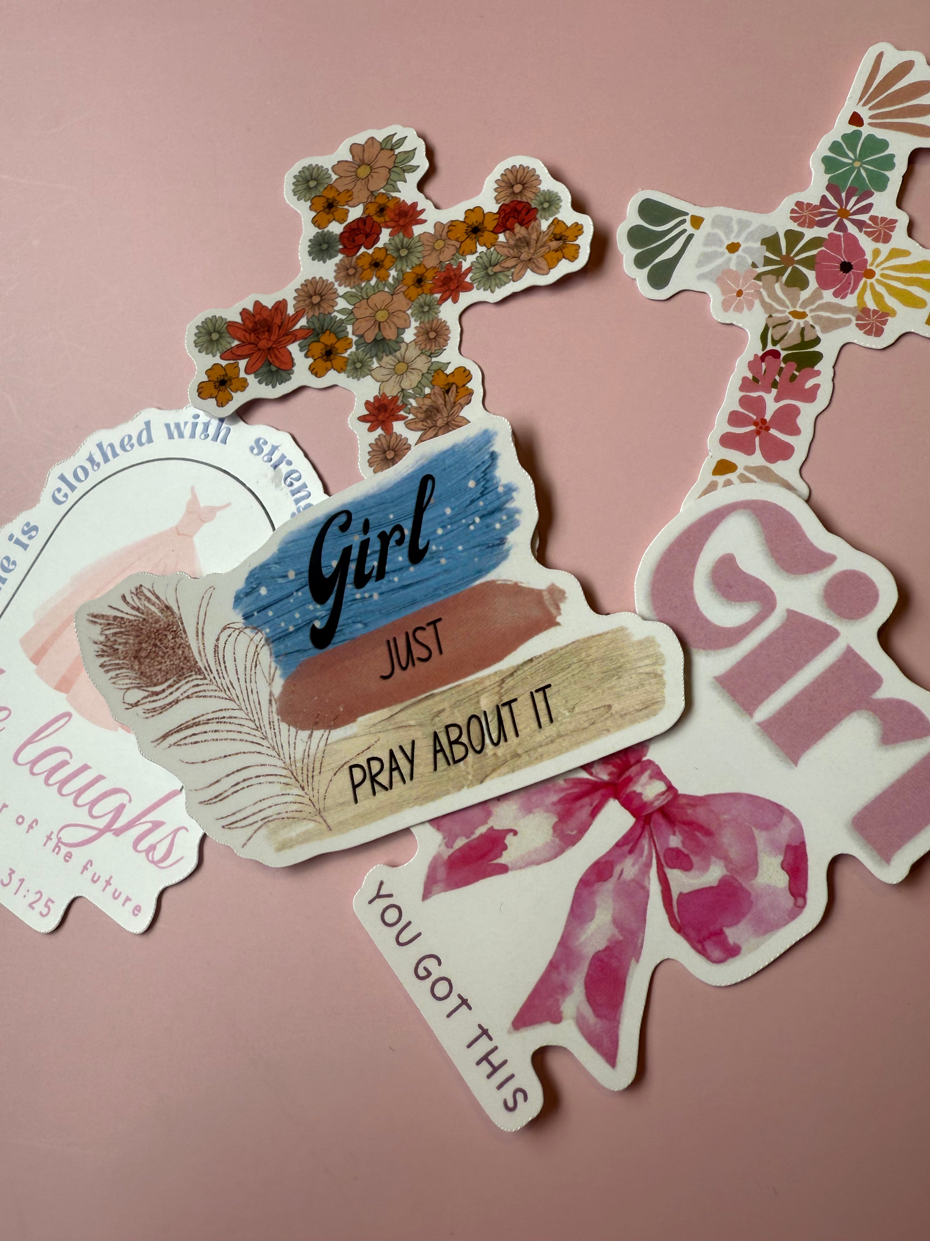 Encouragement Mystery Sticker Pack of 5  | My original artwork