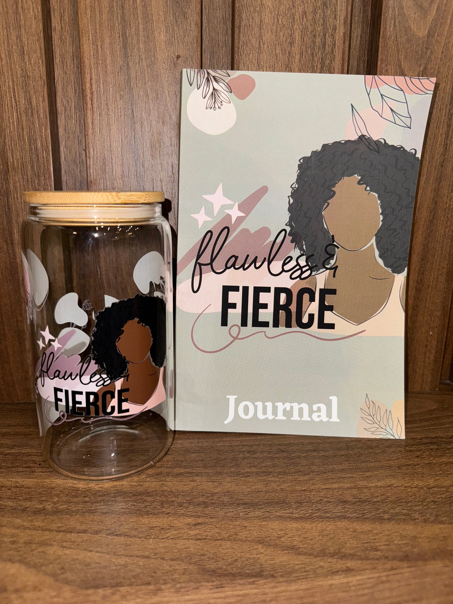 Flawless & Fierce Journal & Libbey Glass Cup Gift Set