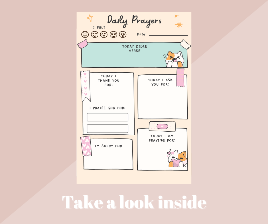 My Daily Prayers | Prayer Journal For Girls