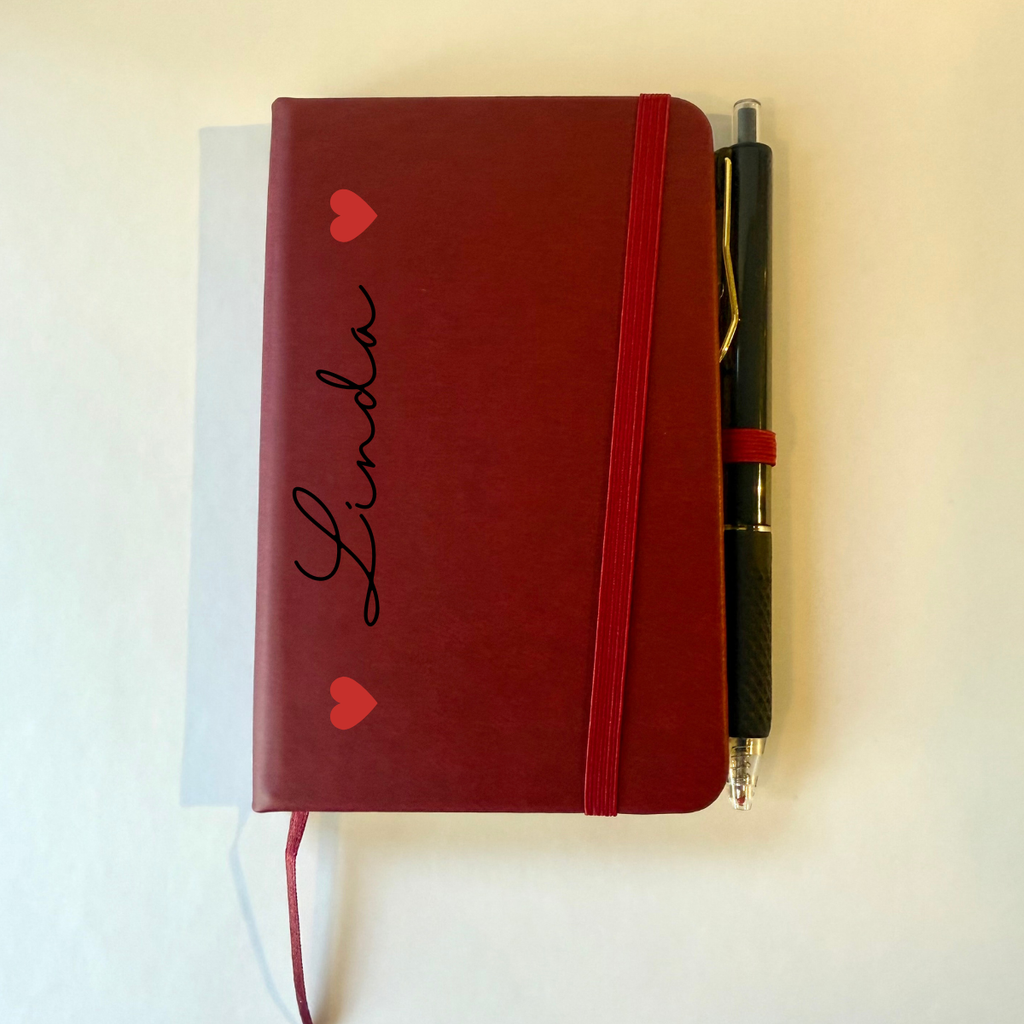 Custom Pocket Notebook with Pen – Add Name & Bible Verse