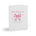 She Believed She Could So She Did  Inspirational Card