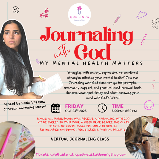 Virtual Journaling With God: Your Mental Health Matters  | Oct 24th