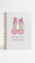 Set de regalo cristiano Camina Por Fe No Por Vista – libreta, vaso, bolígrafo y sticker – Quelinda
background