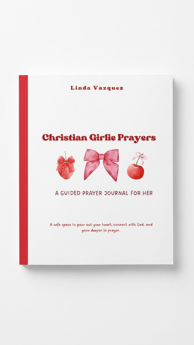 Christian Girlie Guided Prayer Journal – Pink Feminine Faith Notebook