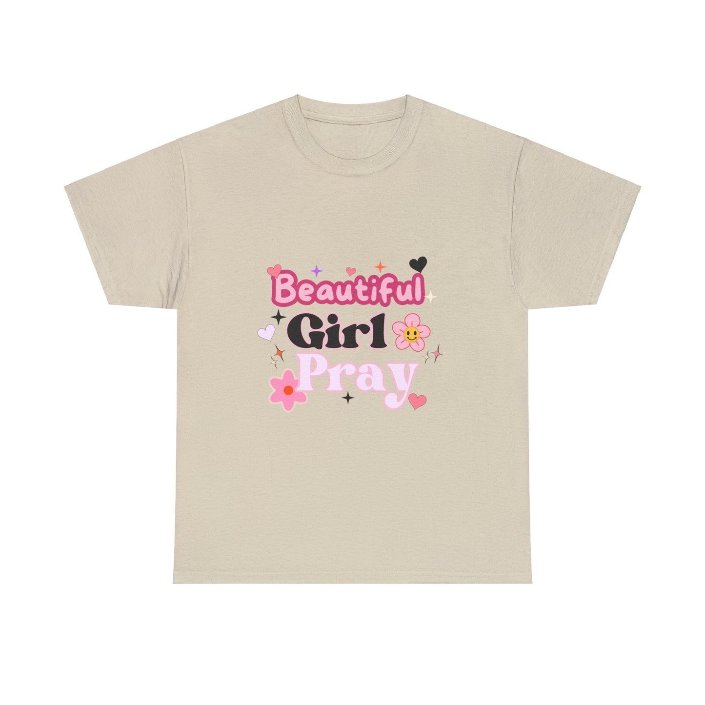 Beautiful Girl Pray Christian tshirts