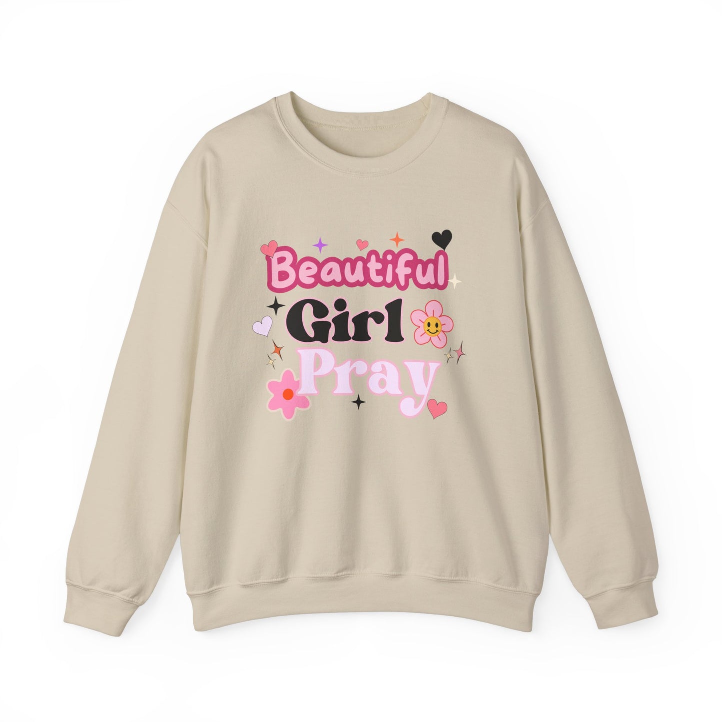 Beautiful Girl Pray Christian Sweatshirt 