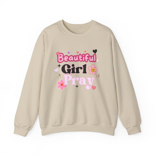 Beautiful Girl Pray Christian Sweatshirt 