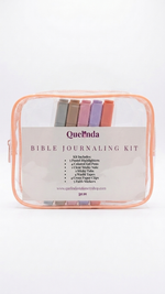 Bible Journaling Kit – Highlighters, Gel Pens, Stickers, Washi Tape & Portable Case | Christian Stationery Set