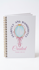 Fearfully and Wonderfully Created ( Psalm 139:14) Bible Verse Spiral Notebook